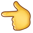 👈 Nach Links Weisender Zeigefinger Emoji von Samsung