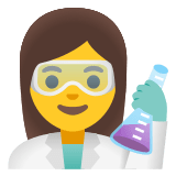 👩‍🔬 Wissenschaftlerin Emoji von Google