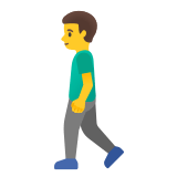 🚶‍♂️ Man Walking, Emoji by Google