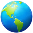 🌎 Globus Mit Amerika Emoji von Samsung