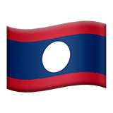 🇱🇦 Flagge: Laos Emoji von Apple
