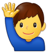 🙋‍♂️ Mann Mit Erhobenem Arm Emoji von Samsung