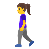 🚶‍♀️ Woman Walking, Emoji by Google