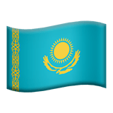 🇰🇿 Флаг: Казахстан, смайлик от Apple