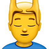 💆‍♂️ Mann, Der Eine Kopfmassage Bekommt Emoji von Apple