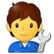 🧑‍🔧 Mechaniker(in) Emoji von Samsung
