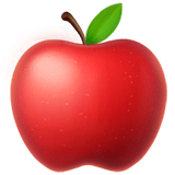 🍎 Pomme Rouge Emoji par Apple