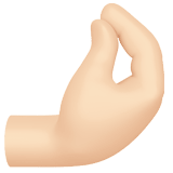 🤌🏻 Zusammengedrückte Finger: Helle Hautfarbe Emoji von Apple