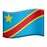 🇨🇩 Drapeau : Congo-Kinshasa Emoji par Apple