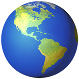 🌎 Globe Showing Americas, Emoji by Apple