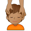💆🏽 Person Getting Massage: Medium Skin Tone, Emoji by Samsung