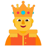🫅 Person with Crown, Emoji by Microsoft