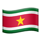 🇸🇷 Flag: Suriname, Emoji by Apple