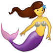 🧜‍♀️ Meerjungfrau Emoji von Samsung