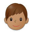 👦🏽 Garçon : Peau Légèrement Mate Emoji par Samsung