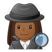 🕵🏾‍♀️ Detektivin: Mitteldunkle Hautfarbe Emoji von Samsung