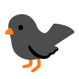 🐦‍⬛ Black Bird, Emoji by Google