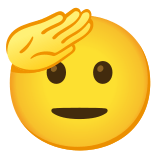 🫡 Saluting Face, Emoji by Google