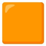 🟧 Оранжевый Квадрат, смайлик от Google