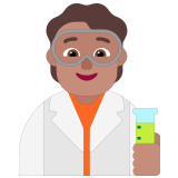 🧑🏽‍🔬 Scientist: Medium Skin Tone, Emoji by Microsoft