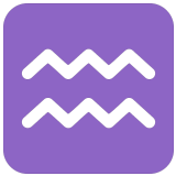 ♒ Verseau Emoji par Microsoft