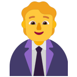 🧑‍💼 Büroangestellte(r) Emoji von Microsoft