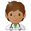 🧑🏽‍⚕️ Arzt/ärztin: Mittlere Hautfarbe Emoji von Samsung