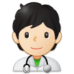 🧑🏻‍⚕️ Arzt/ärztin: Helle Hautfarbe Emoji von Samsung