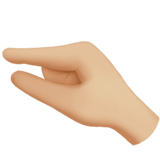 🤏🏼 Wenig-Geste: Mittelhelle Hautfarbe Emoji von Apple