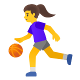 ⛹️‍♀️ Woman Bouncing Ball, Emoji by Google