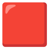 🟥 Red Square, Emoji by Google
