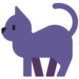 🐈‍⬛ Schwarze Katze Emoji von Microsoft