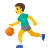 ⛹️‍♂️ Man Bouncing Ball, Emoji by Google