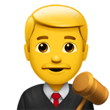 👨‍⚖️ Richter Emoji von Apple