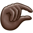 🤏🏿 Pinching Hand: Dark Skin Tone, Emoji by Samsung