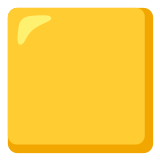 🟨 Yellow Square, Emoji by Google