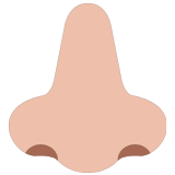 👃🏼 Nase: Mittelhelle Hautfarbe Emoji von Microsoft