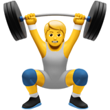 🏋️ Person Lifting Weights, Emoji by Apple