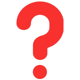 ❓ Red Question Mark, Emoji by Microsoft