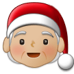 🧑🏼‍🎄 Santa : Peau Moyennement Claire Emoji par Samsung