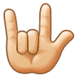 🤟🏻 Signe Je T’aime : Peau Claire Emoji par Samsung