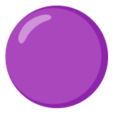 🟣 Disque Violet Emoji par Google