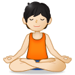 🧘🏻 Person in Lotus Position: Light Skin Tone, Emoji by Samsung