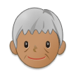 🧓🏽 Older Person: Medium Skin Tone, Emoji by Samsung