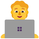 🧑‍💻 Technologist, Emoji by Microsoft