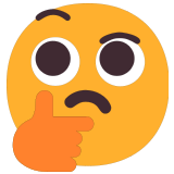 🤔 Visage En Pleine Réflexion Emoji par Microsoft
