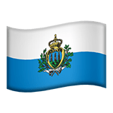 🇸🇲 Flagge: San Marino Emoji von Apple