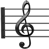 🎼 Musical Score, Emoji by Apple