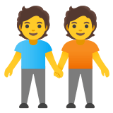 🧑‍🤝‍🧑 Deux Personnes Se Tenant La Main Emoji par Google