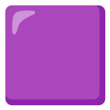 🟪 Фиолетовый Квадрат, смайлик от Google